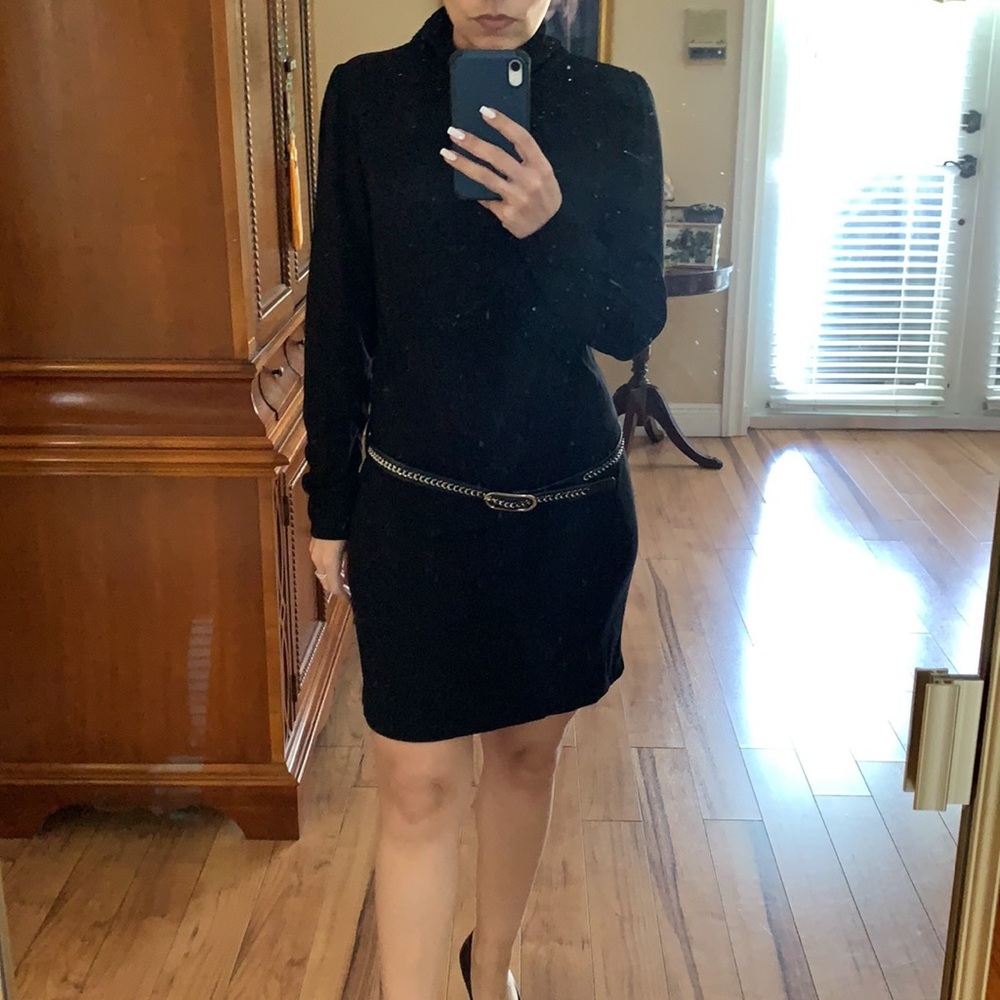 Forever Black Turtle Neck Dress - Picture 2 of 4